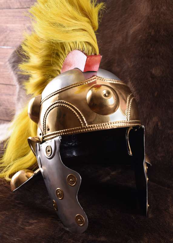 Witcham Gravel Roman Auxiliary Helmet, 1.2 mm Steel