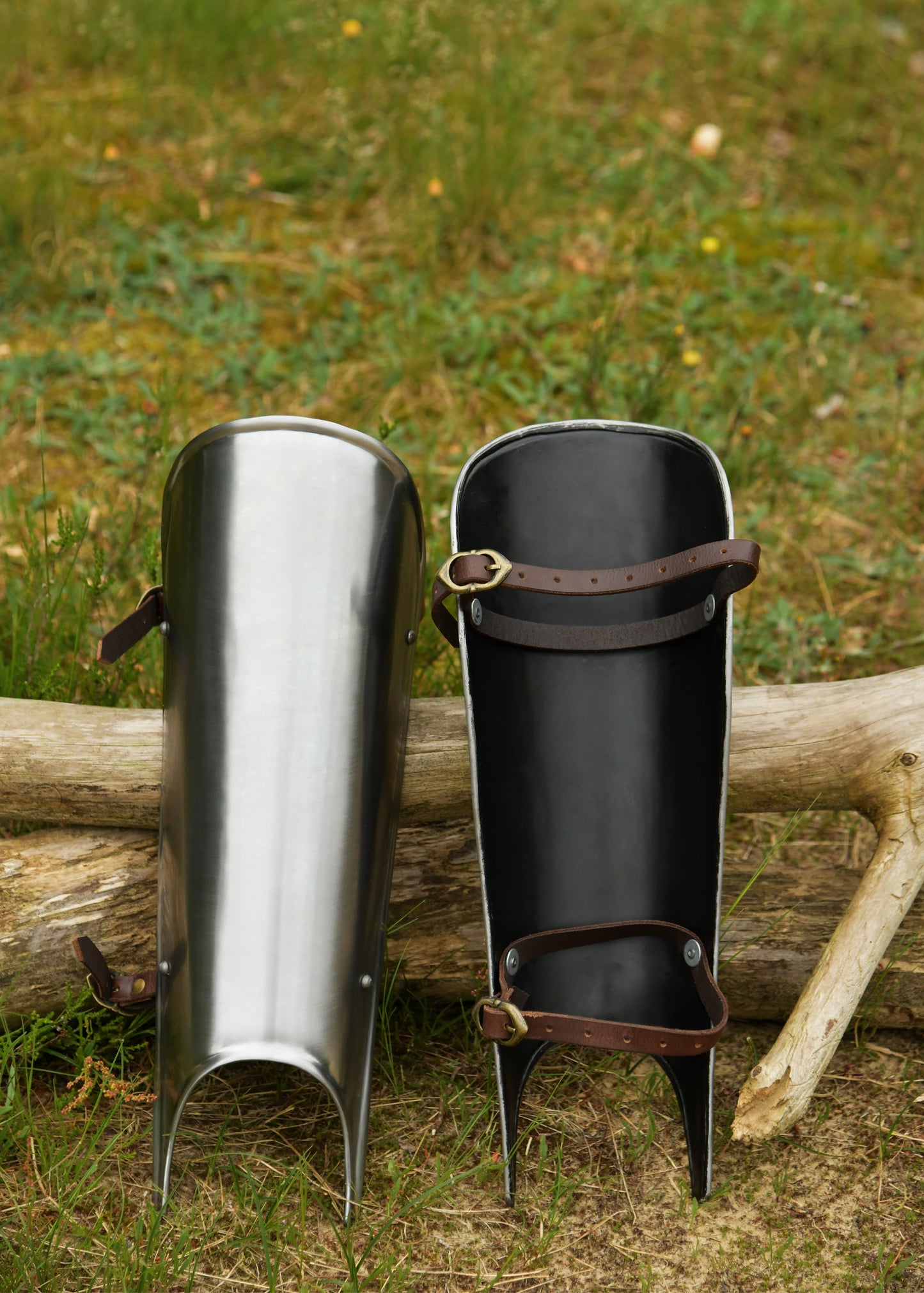 Greaves, shin protection (pair), 2mm steel