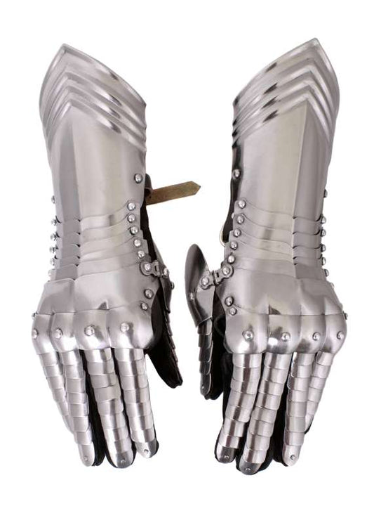 Gauntlets, pair, 1.2 mm steel