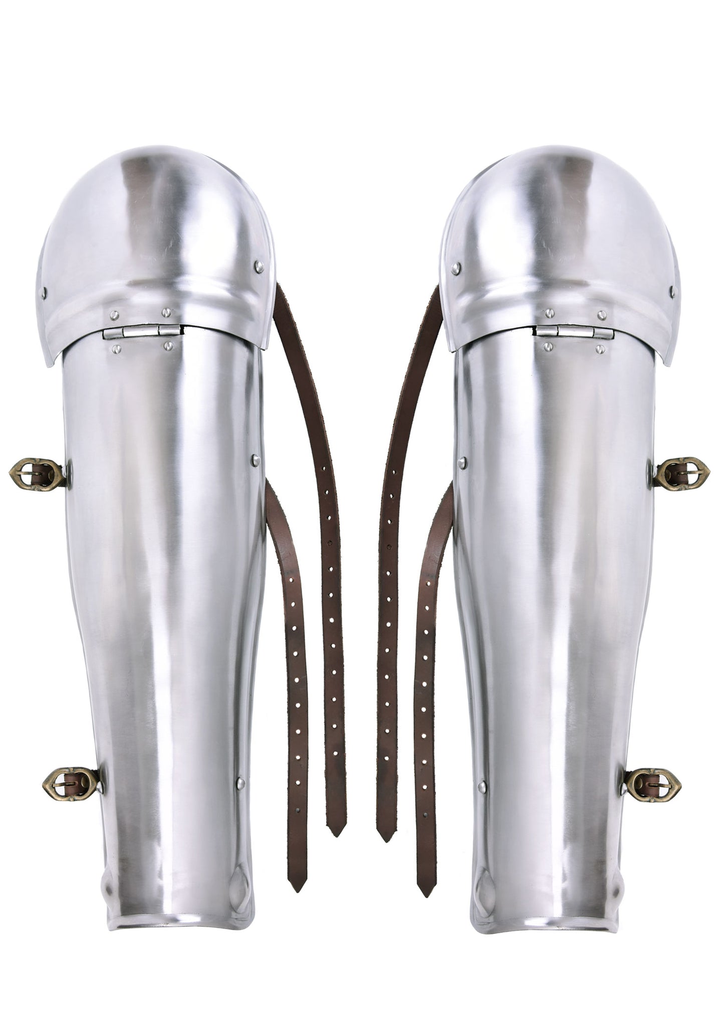 Folding Greaves, Leg Armour, Steel