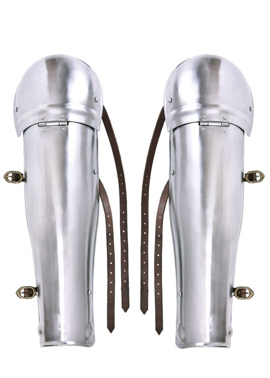 Folding Greaves, Leg Armour, Steel