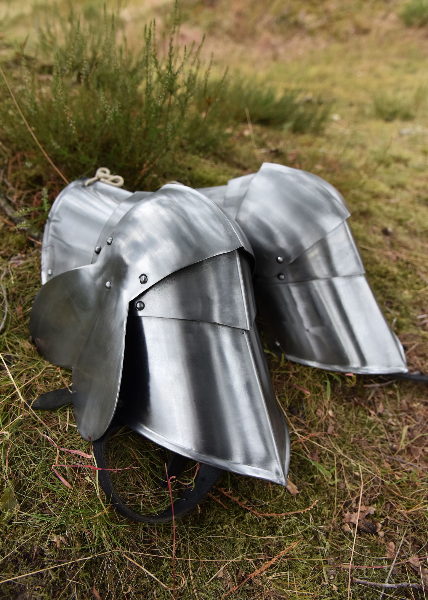 Poleyns, 15th C., 1.6 mm Steel, Pair