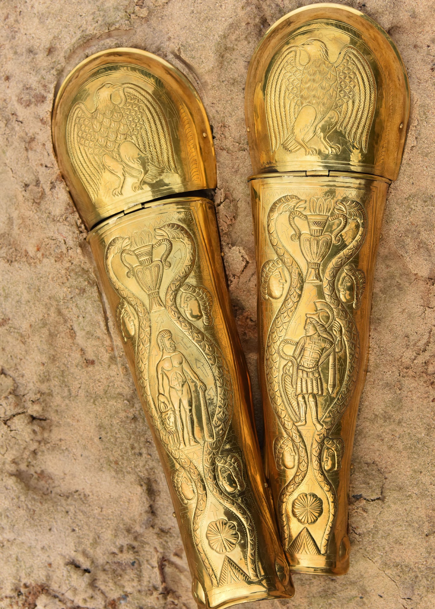 Praetorian Guard Greaves, Brass