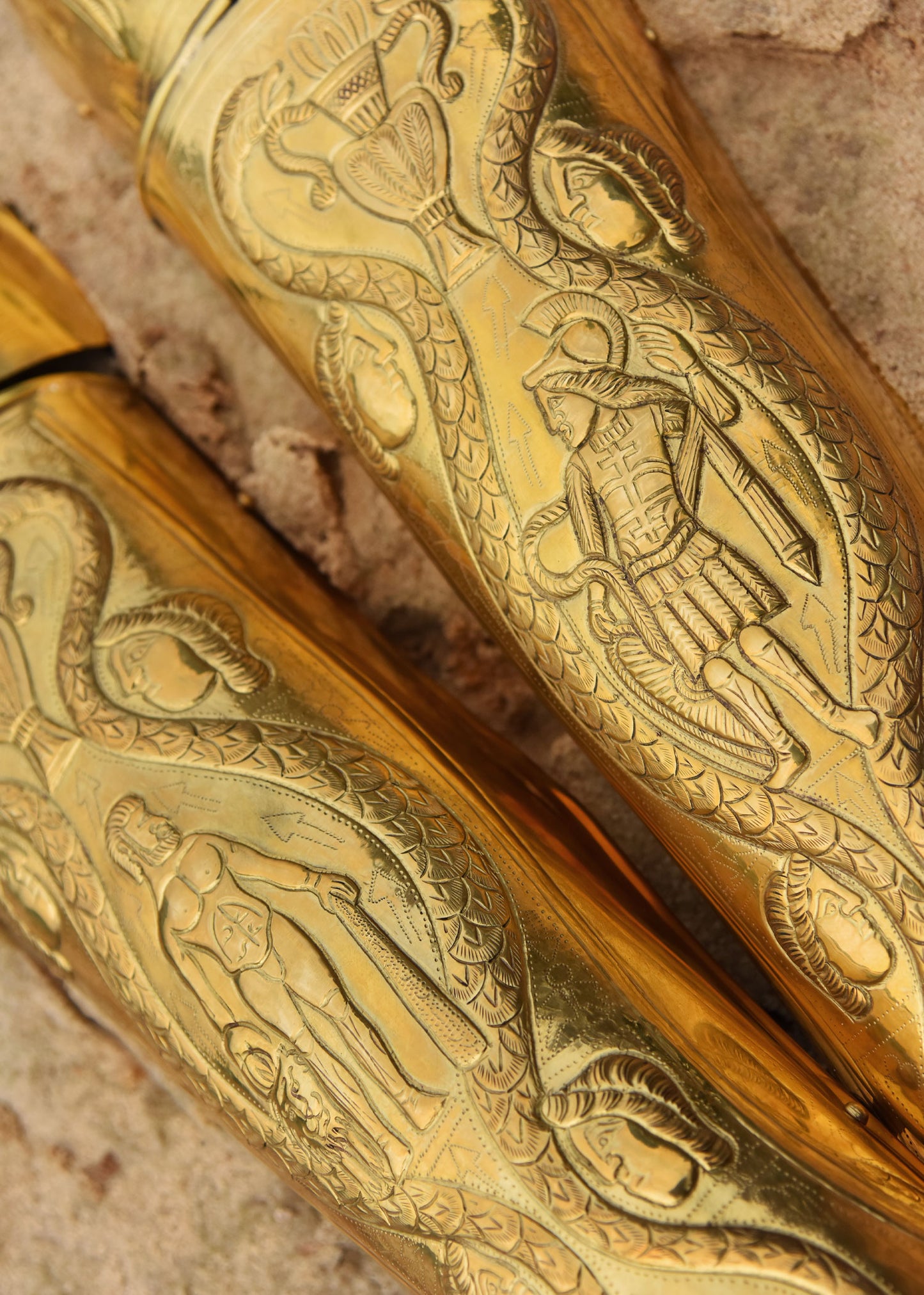 Praetorian Guard Greaves, Brass