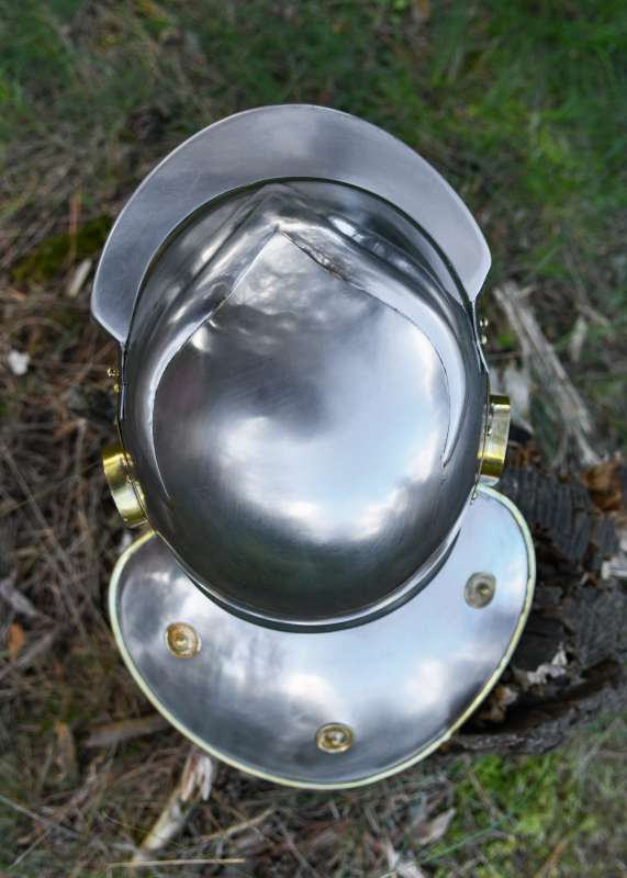 Roman Trooper helmet, steel, with soft cap