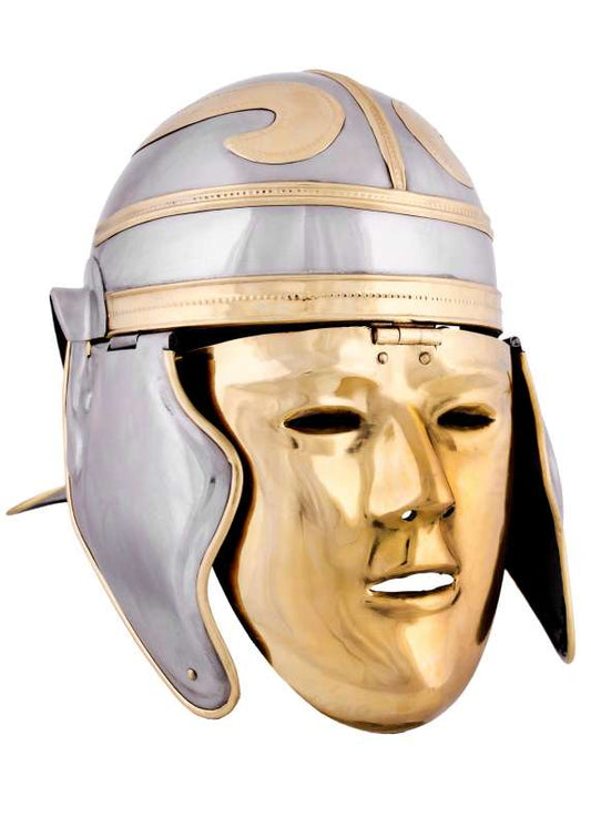 Imperial Gallic 'Face' Helmet, Iron and Brass
