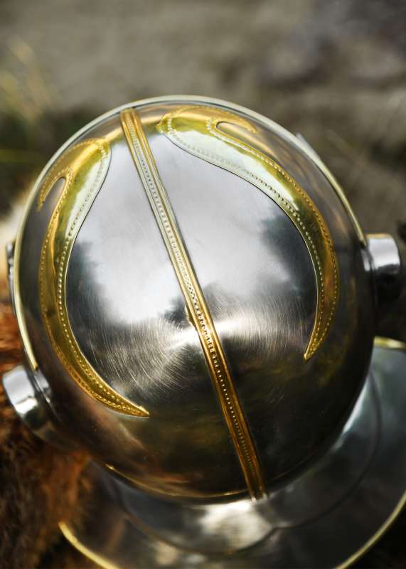 Imperial Gallic 'Face' Helmet, Iron and Brass