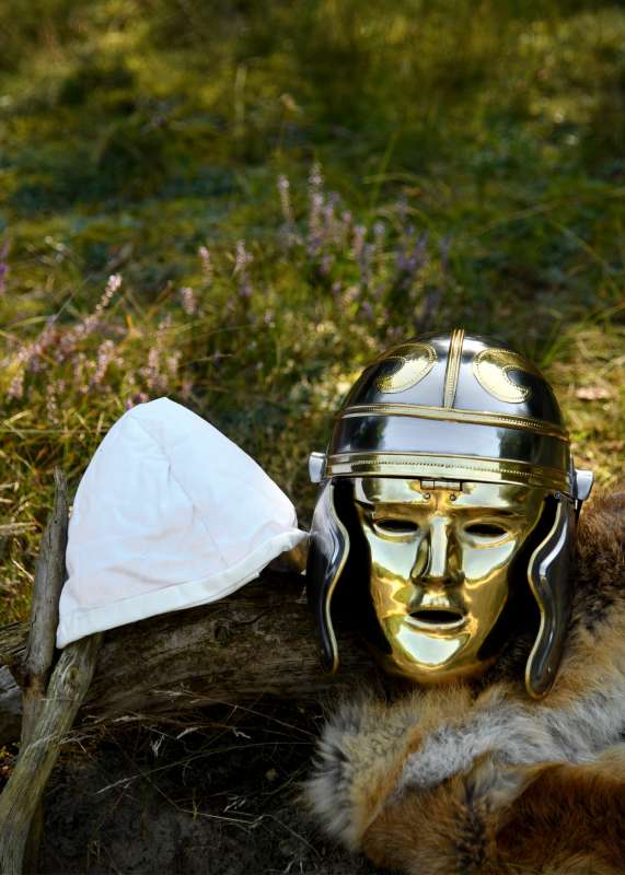 Imperial Gallic 'Face' Helmet, Iron and Brass