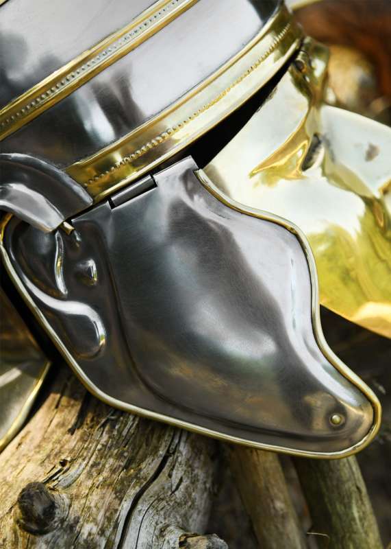 Imperial Gallic 'Face' Helmet, Iron and Brass