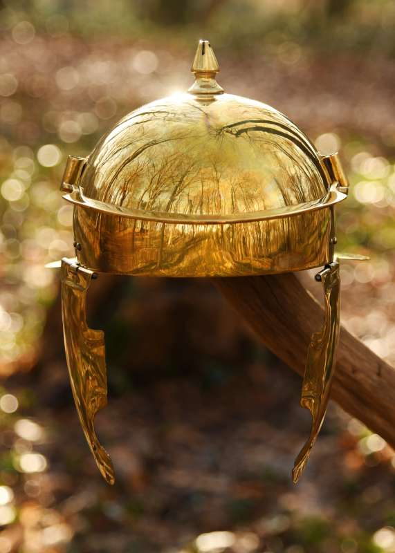 Roman helmet Coolus 'E' Brass