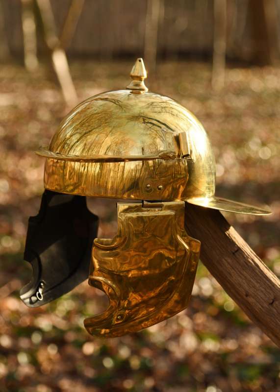Roman helmet Coolus 'E' Brass