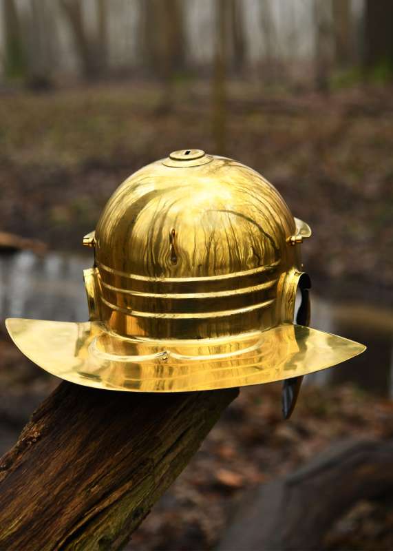 Roman Helmet Imperial Italic -C- (Cremona), Brass
