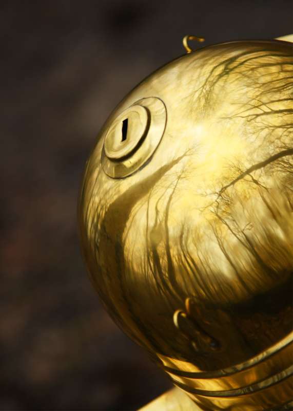 Roman Helmet Imperial Italic -C- (Cremona), Brass
