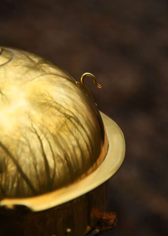 Roman Helmet Imperial Italic -C- (Cremona), Brass