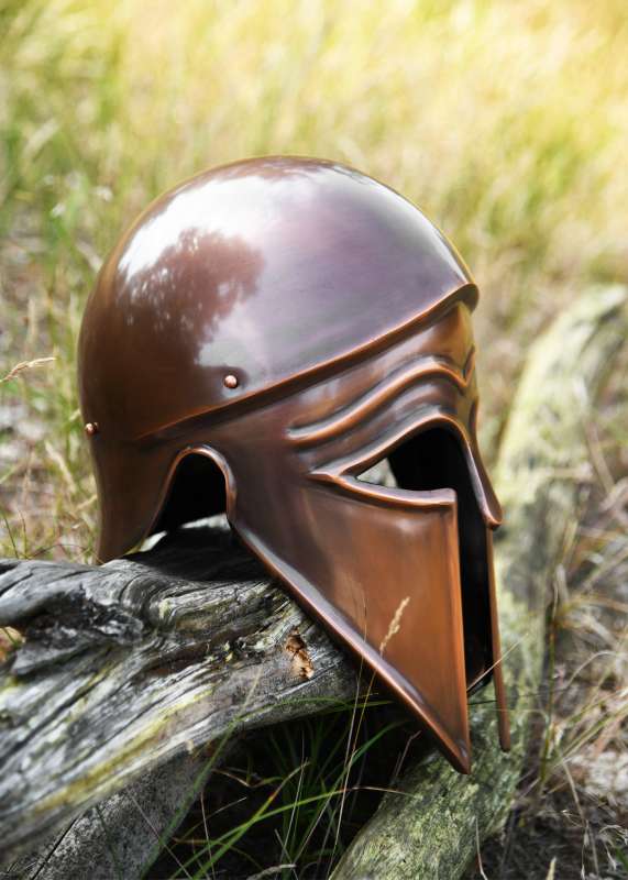 Italo-Corinthian Helmet, Antiqued Steel