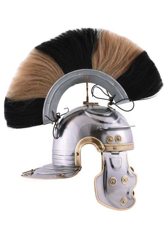 Roman Helmet Imperial Gallic -G- Weisenau, Steel, with Crest