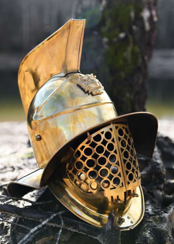Gladiator Helmet Pompeii, Brass