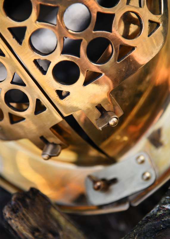 Gladiator Helmet Pompeii, Brass