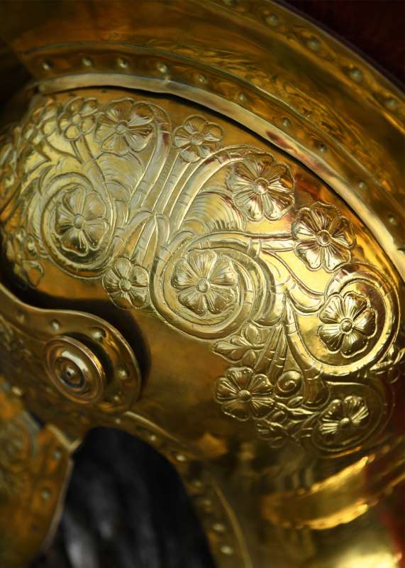 Praetorian Guard Helmet, Brass