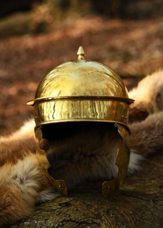 Coolus -D- (Haltern), Roman Helmet, Brass