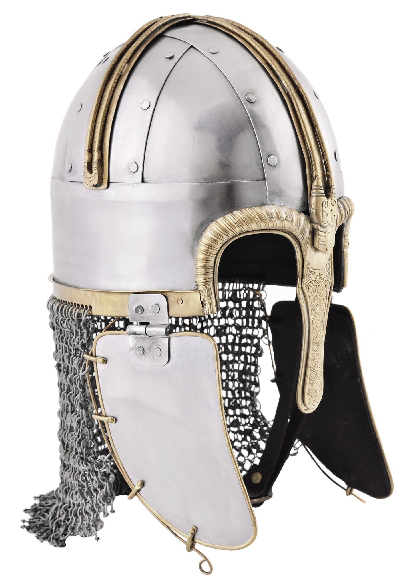 Coppergate Helmet, with riveted aventail, 1.6 mm steel