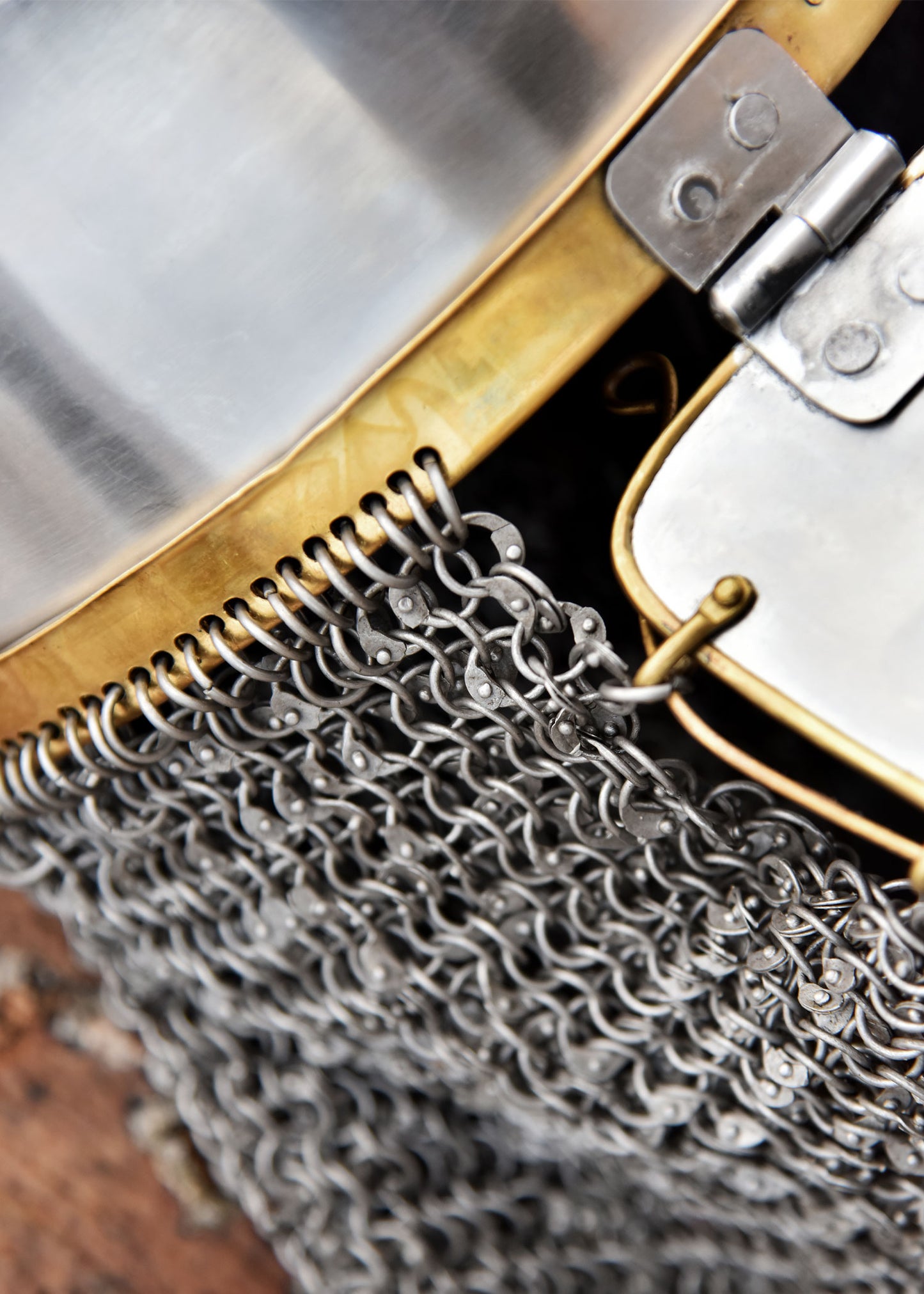 Coppergate Helmet, with riveted aventail, 1.6 mm steel