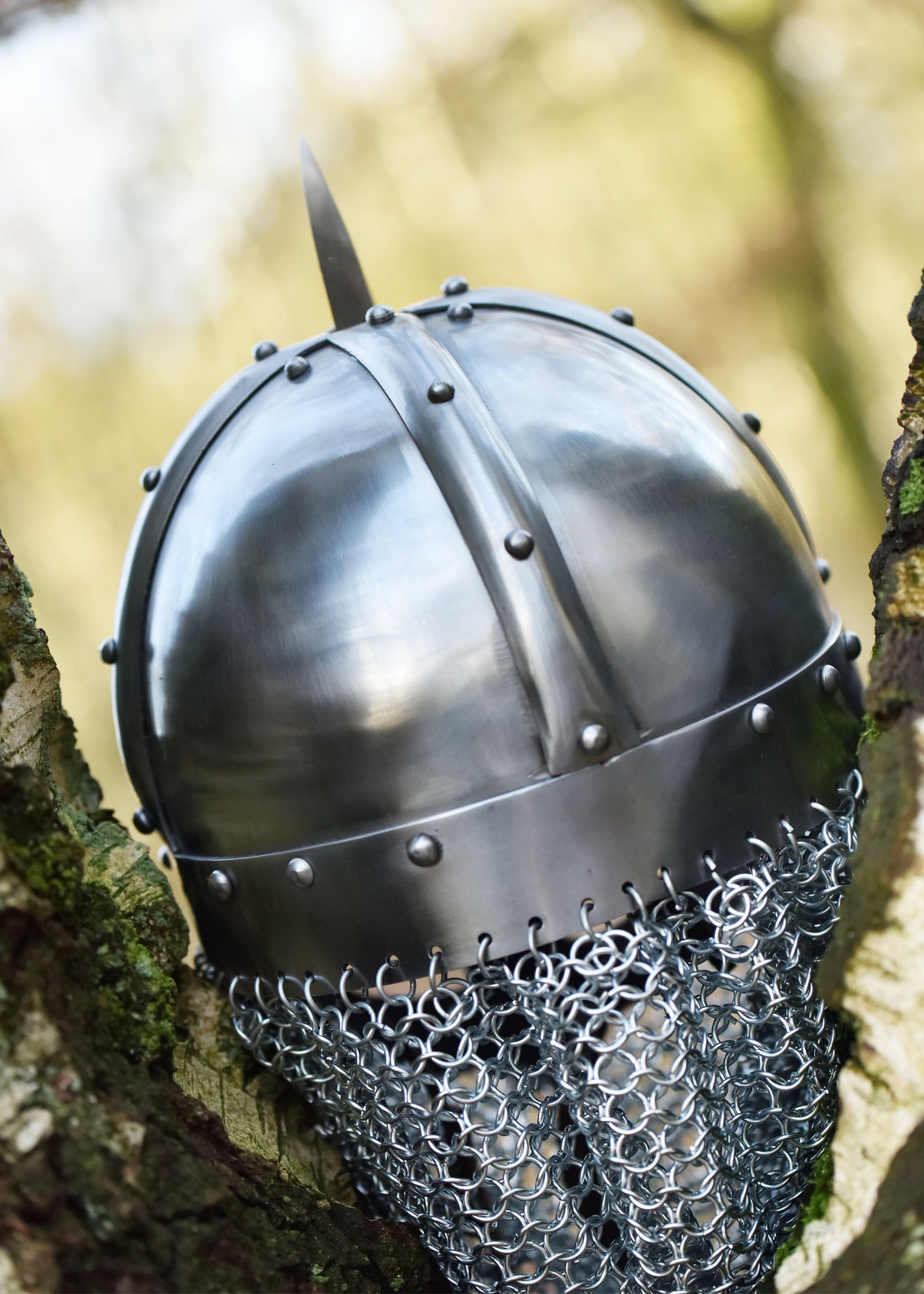 Viking spectical helmet, with aventail, 2 mm steel