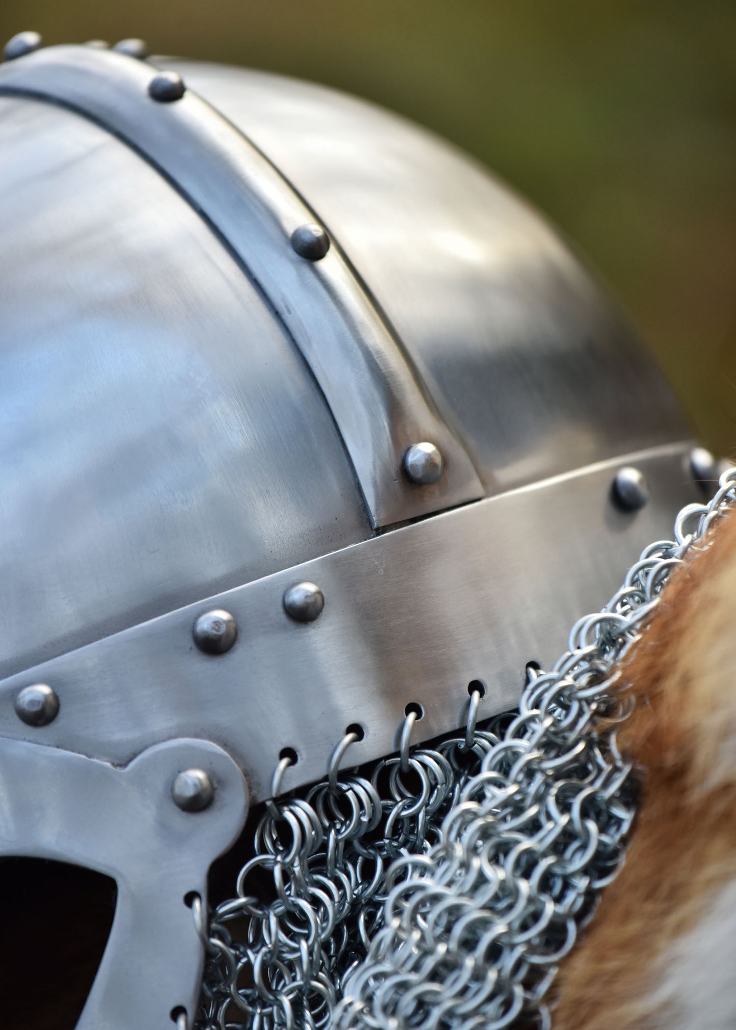 Viking spectical helmet, with aventail, 2 mm steel