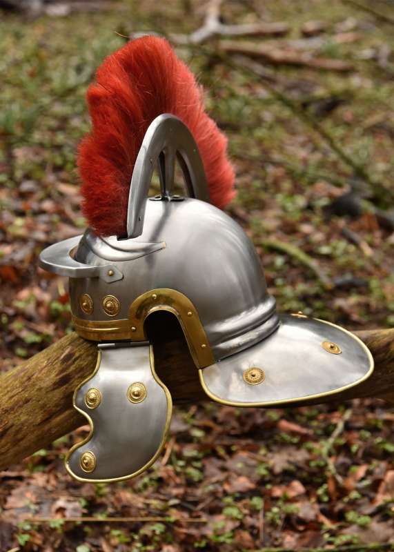 Roman Centurion helmet with plume