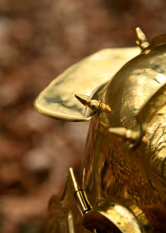 Auxiliary Infantry-helmet, von Gravert (Niederbieber), brass