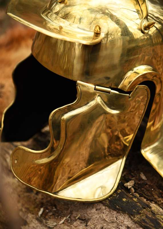 Auxiliary Infantry-helmet, von Gravert (Niederbieber), brass