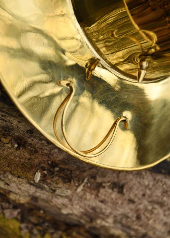Auxiliary Infantry-helmet, von Gravert (Niederbieber), brass
