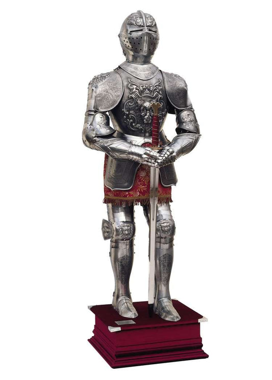 Embossed Carlos V Suit of Knights Armor, Marto