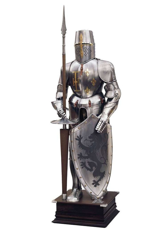 Ornated Knights Armour with Pole and shield, Marto, Tournament Armour