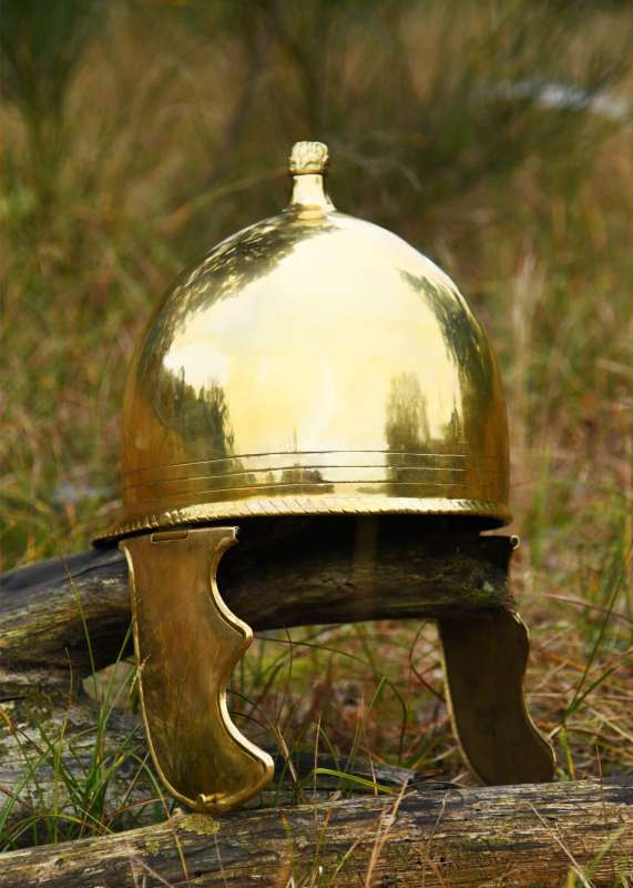 Republican Montefortino helmet, brass, circa 1.2 mm