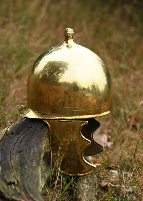 Republican Montefortino helmet, brass, circa 1.2 mm