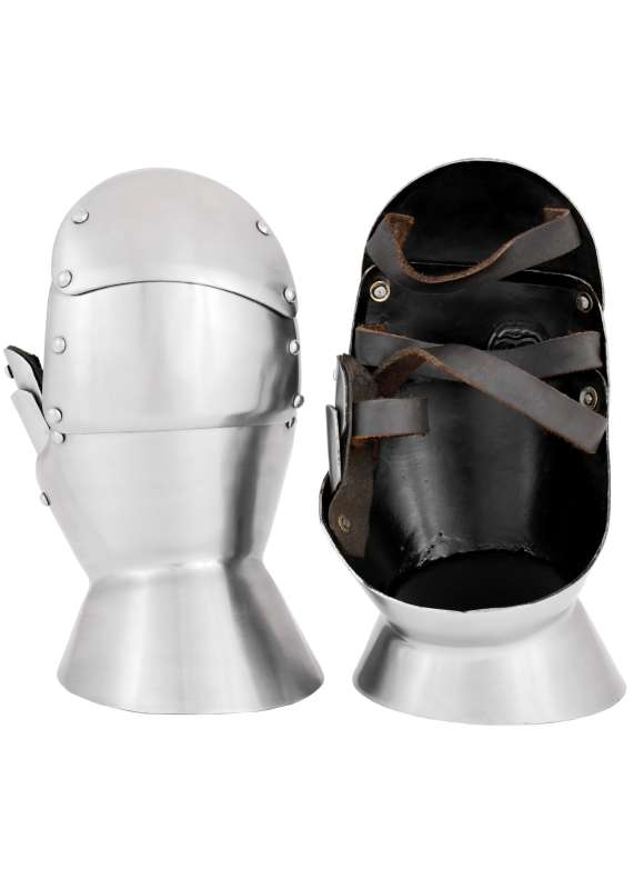 Milanese Plate Gauntlets, Hand-Forged Mitten Gauntlets, 2 mm Steel, Pair
